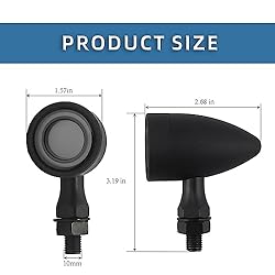 BOSYCY Motorcycle Bullet Turn Signals LED Front