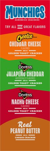 MUNCHIES PEANUT BUTTER CRACKERS 1.42OZ 8 PACK