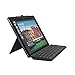Logitech iPad Pro 12.9 inch Keyboard Case | SLIM COMBO with Detachable, Backlit, Wireless Keyboard and Smart Connector (Black) (Renewed)