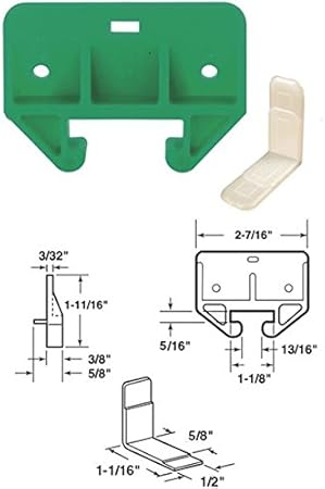Prime Line Drawer Track Guide Kit 9 32 X 1 1 8 White 1 Set