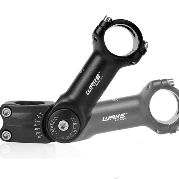 BESNIN Bike Stem 0-60 Degree 31.8 90mm 110mm 120mm 130mm, Adjustable MTB Stem Mountain Bike Handlebar Stem for Bicycle, Road Bike, MTB, BMX, Cycling (31.8×130mm)