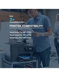 Cartucho de tinta E Z (TM) remanufacturado de repuesto para Epson 702XL 702 T702XL T702 para usar con impresoras Workforce Pro WF 3720 WF 3733 WF 3730 (4 unidades)