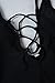 Zero City Women's One Piece Swimsuits Monikini Lace-up U Back Bathing Suit