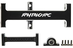 RHINOESC RhinoCrawler RC Hanger Beam,RC Holder Bridge,Metal Extend Driveshaft Axle for 1/10 Axial SCX10 Crawler Trucks Bridge Device Upgrade Parts(Adjustable V2 Set)
