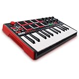Akai Professional MPK Mini MKII | 25-Key Ultra-Portable USB MIDI Drum Pad & Keyboard Controller with Joystick
