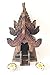 GABUR Thai Spirit House SMALL9 Sanpraphum Thai Handmade Spirit House Teak Wood Decoration Garden,