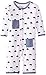 L'ovedbaby Unisex-Baby Newborn Organic Long-Sleeve Overall, Slate Umbrella, 6-9 Months