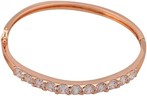 Love Bracelet Jewerly Women 2014 Hot Selling White Crystal Zircon 18K Rose Gold Plated Bangles Tb265A