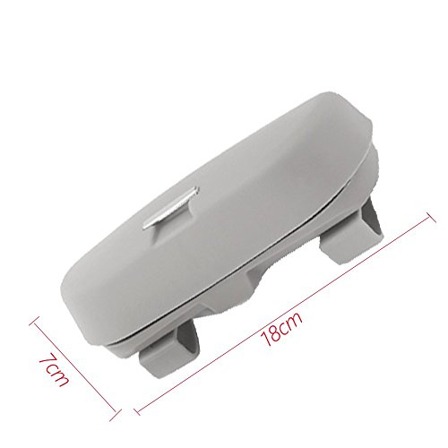 HOLDCY Car Glasses Holder Sun Visor Clip - Eye Sunglasses Storage Holder Box - Automotive Accessories ABS 1Pcs Apply to All Car Models (Gray)