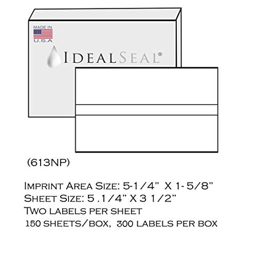 Bright White Box of 300 Double Postage Meter Tapes 5 1/4 x 3 1/2