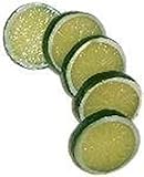 YONGER 5 Pcs Artificial Fake Lemon Slice Food Fruit Great Home Decoration (Green)