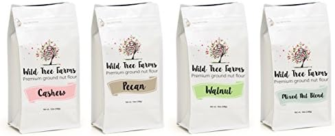 Wild Tree Farms Premium Fine Ground Nut Flour - Gluten-free, Grain-free, Paleo Baking Flours: 4 Pack Variety Pack
