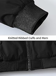 BGOWATU Men's Jacket Windproof Qulited Bomber