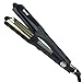 DSHOW Hair Crimper for Women, Hair Waver Hair Straightener with 4 Interchangeable Titanium Ceramic Flat Crimping Iron Plates (Black)