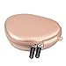 Geekria UltraShell Case Compatible with FKANT, Sony, LG, Jabra, Bluenin, Avantree, COULAX Headphones, Replacement Protective Hard Shell Travel Carrying Bag with Cable Storage (Rose Gold)