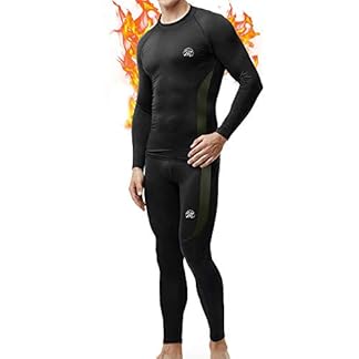 Meetwee mens thermal underwear set compression base layer long johns long sleeve top shirt suit for winter workout