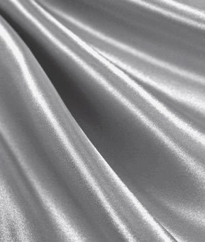 Silver Satin Fabric - by the Yard