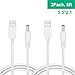 2 PCS BSSPOWER 5V USB to DC Cable, 5.5mm x 2.1mm Barrel Plug Power Cord (5ft)