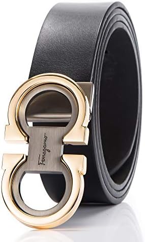Men Belts Men's Fashion Comfort Leather Dress Belt Adjustable Buckle Waistband Girdle by Trim to Fit