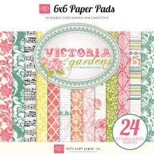 Echo Park 6 x 6 Paper Pad, Victoria Gardnes