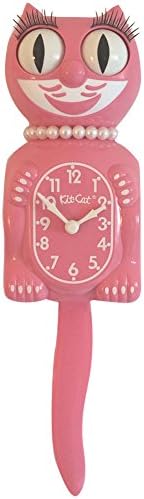 Limited Edition Kit-Cat Clock w/Rolling Eyes &amp; Pendulum Tail Strawberry Ice