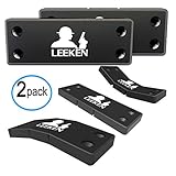 leeken Gun Magnet Mount with 3M Tape & Holster- Multi Angle Adjustable Design Never Damage car or Desk-Rubber Coated 43 Lbs Rated -Concealed Holder for Handgun,fit for All Surface (2 Pack)