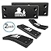 leeken Gun Magnet Mount with 3M Tape & Holster- Multi Angle Adjustable Design Never Damage car or Desk-Rubber Coated 43 Lbs Rated -Concealed Holder for Handgun,fit for All Surface (2 Pack)