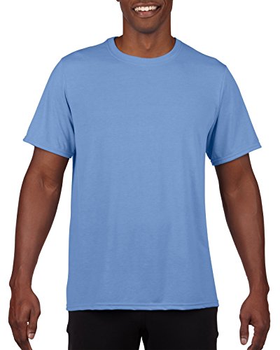 Gildan Men's 100% Polyester Moisture Wicking Performance T-Shirt, Carolina Blue, X-Large