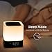 Alisten Night Light Wireless Bluetooth Speakers, All in 1 Bedroom MP3 Player and Alarm Clock Lamp with Touch Sensor for Home, Adult and Kids - White
