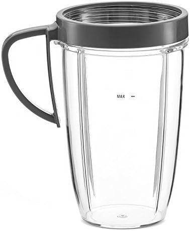 NEW! NutriBullet Replacement Cups for NutriBullet High-Speed Blender/Mixer with Screw Off Lip Ring with Handle, 24oz by JD Parts