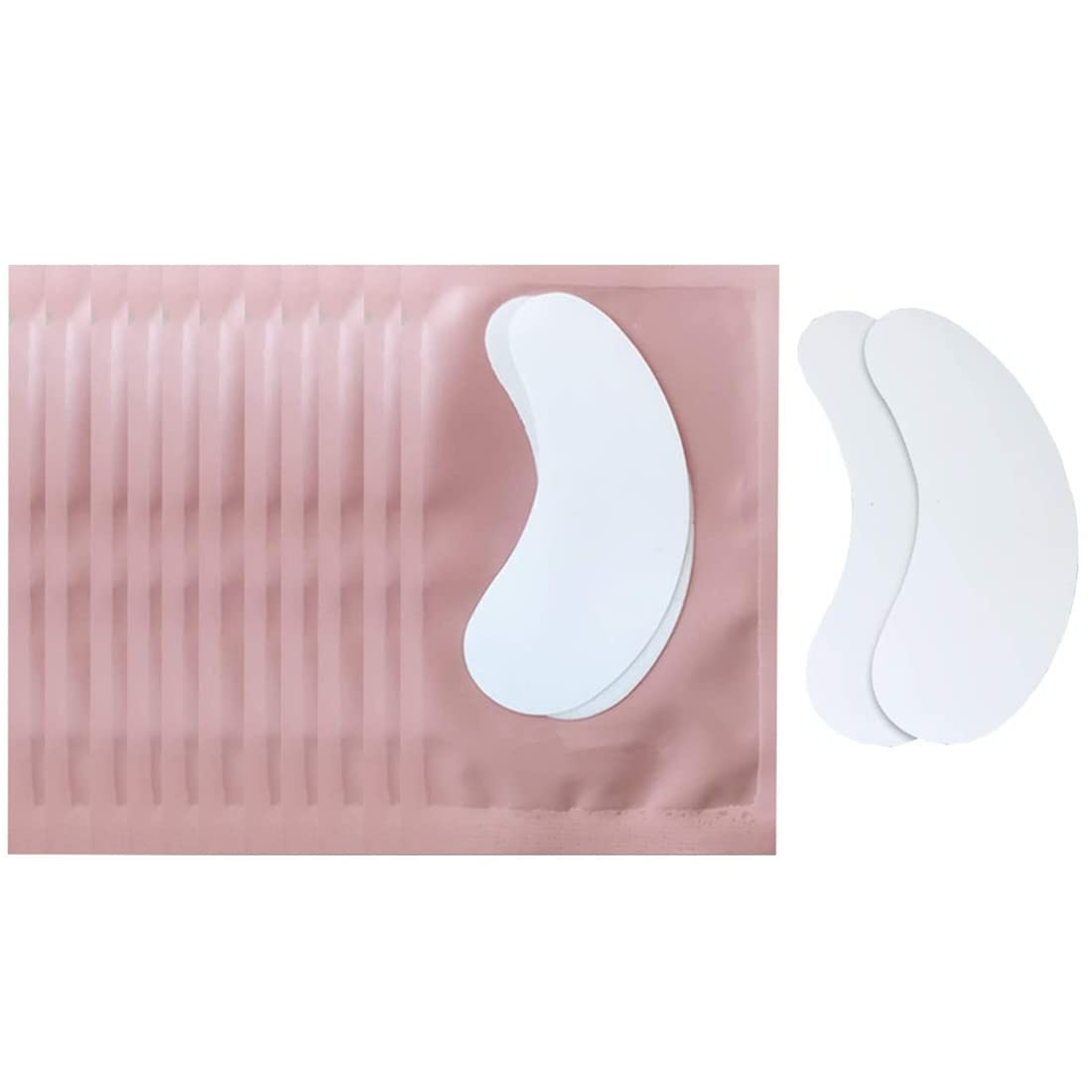 100 Pairs Under Eye Gel Eyelash Lash Extension Under Eye Patches Collagen Eye Pads Lint Patches -Pink