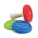 Tovolo Made with Love, Set of 3 Plates for Decorating Holiday & Sugar Cookies Stackable Silicone Rubber Stamps, BPA-Free & Dishwasher Safe, Multicolored