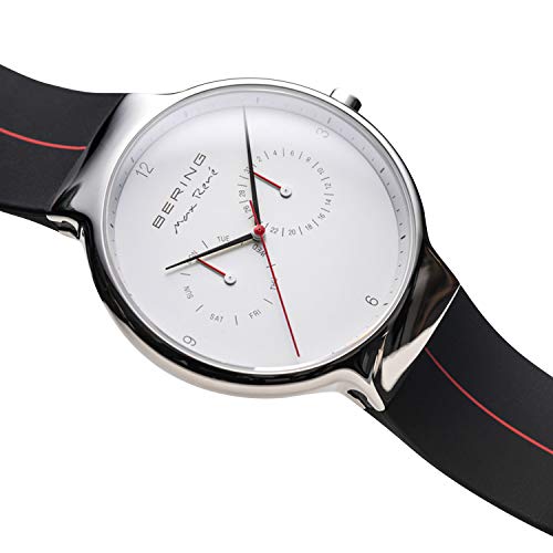 BERING-Time-Mens-Slim-Watch-15542-404-42MM-Case-Max-Ren-Collection-Silicone-Strap-Scratch-Resistant-Sapphire-Glass-Minimalistic-Designed-in-Denmark