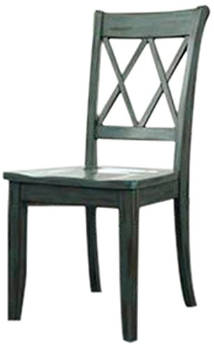 Amazon.com - Ashley Furniture Signature Design Mestler Dining Room ...  Ashley Furniture Signature Design Mestler Dining Room Side Chair, Antique  Blue, Set of 2