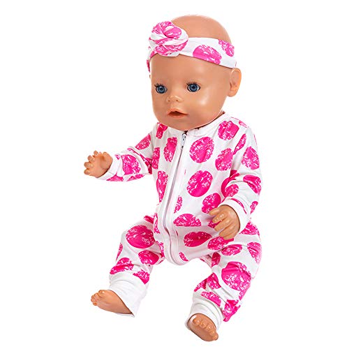 ZITA ELEMENT 5 Sets 15 Inch to 16 Inch Baby Doll Clothes with Dress Bikini Swimsuits Jumpsuit Headband and hathat for New Born Baby Dolls and Bitty Baby Dolls Clothing Outfits and Accessories