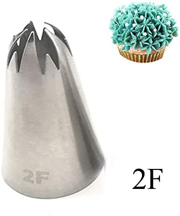 Icing Piping Nozzles,Stainless Steel Cake Decorating Tips for DIY Cake Decorating Flower Piping Tips -1Pc