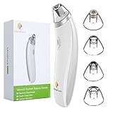 Electric Blackhead Remover, Pore Vacuum Suction Facial Acne Cleaner Tool with 4 Probes and 4 Adjustable Suction Level