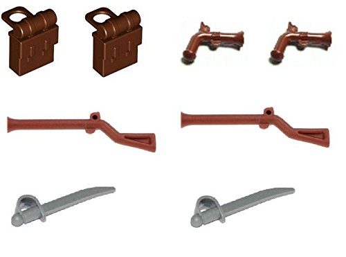 LEGO 8 x Accessories for Pirate Soldier Imperial Guard Minifigures