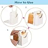 Bread Slicer, Foldable Bread Toast Slicer Bagel Loaf Bread Maker for Homemade Sandwich Bread Bagel, Quick and Safe for…