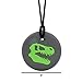 Munchables Dinosaur Skull - Sensory Chew Necklace for Boys and Adults (Navy/Black)
