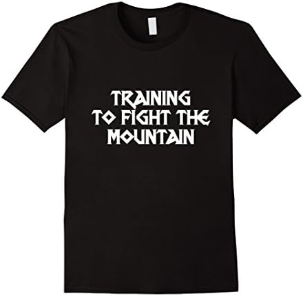 Men's Training To Fight The Mountain - Funny Shirt XL Black