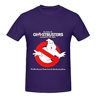 Ghostbusters Ray Parker Jr Hits Mens O Neck Printed T Shirts Purple