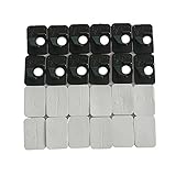 Jiexi hwyp Left Hand Plastic Recurve Bow Arrow Rest Archery Rests Pack of 12 (black)