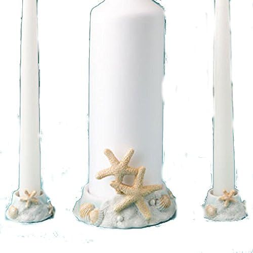 Sea Themed / Beach Themed Unity Candle Holder Set. (Candles Not Included)