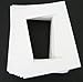 Pack of 20 11x14 White Picture Mats with White Core Bevel Cut for 8x10 Pictures