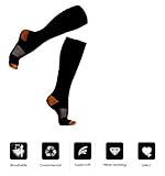 Compression Socks for Men & Women- BEST for Running, Athletic, Diabetic, Varicose Veins, Pregnancy, Nursing, Travel & Flight, Therapeutic Grade Leg Support, Prevents Swelling and Arthritis (L/XL)