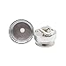 Powder Spice Grinder Hand Mill Funnel，Aluminum Spice Mills Powder Grinder Travel Set With Accessories by DmHirmg (Sliver 1 pc)