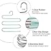Myfolrena Pants Hangers, Updated S Shaped Hanger Non Slip Clothes Hanger Space Saving for Jeans Trousers Slacks Leggings (Teal-6 Pack)