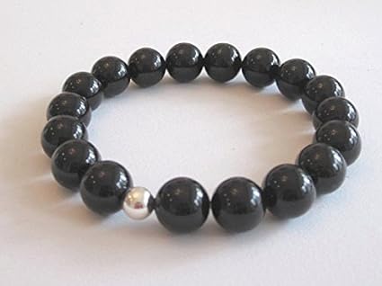Onyx Noir Bracelet De Perles Mala Sexe Neutre His Elle Et Bracelets Zen Yoga Bracelet Chakra Crainte Perles Force Protection Cadeau Bijoux 10 Mm Amazon Fr Cuisine Maison