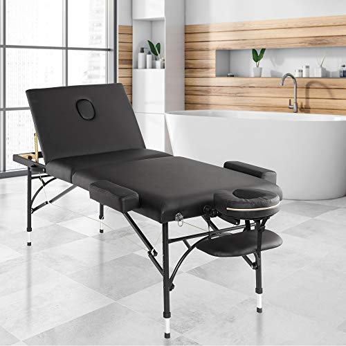 Saloniture Professional Portable Lightweight TriFold Massage Table